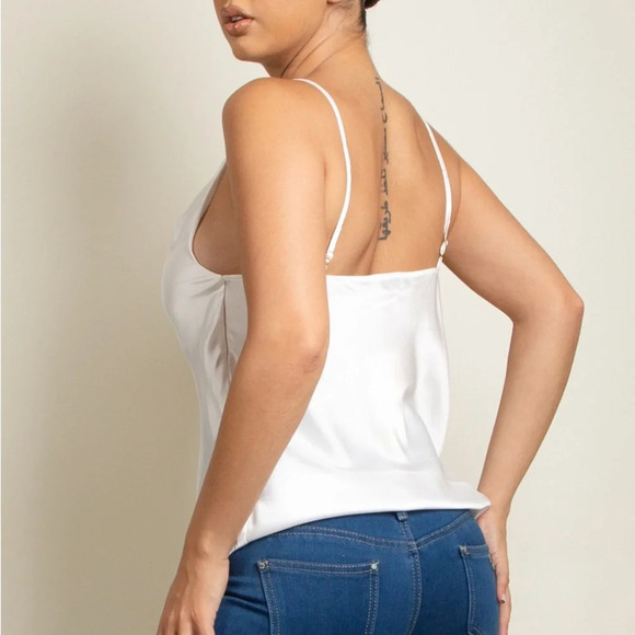 Cowl Neck Satin Camisole - Picture 3 of 3